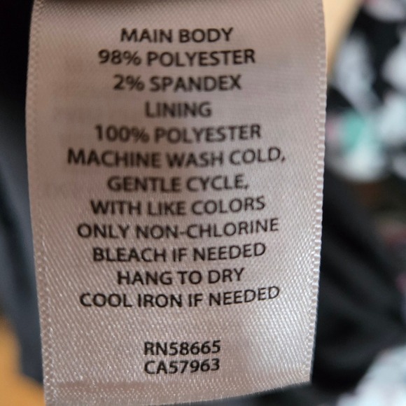 CHELSEA 28 Floral Puff Sleeve Tie Front Maxi Dress Black Pink Green XS - Picture 8 of 8